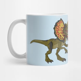 Dilophosaurus cartoon illustration Mug